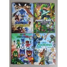 Ada Çanta Kırtasiye 4 Adet Stickerli Boyama Kitabı (Sonic3/minecraft/zootopia/pijamaske) AD838328