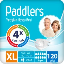 Paddlers Yetişkin Hasta Bantlı Bez X-Large 120 Adet – Yüksek Emicilik