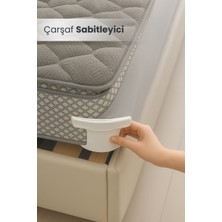 Orvila Çarşaf Sabitleyici 4'lü Set - Nevresim ve Çarşafmatik Tutucu Pratik Yatak Kaymaz Toplayıcı Aparatı