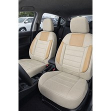 Nato Concept Seat Ibiza Hatchback 2010 Aracınıza Uyum Sağlayan Tam Takım Oto Koltuk Kılıfı - Violet Bej