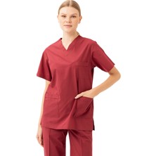 Kardelen İş Elbiseleri Santolina V Yaka Üniforma - Doktor, Hemşire, Sağlık Çalışanları Için Rahat ve Dayanıklı Scrubs