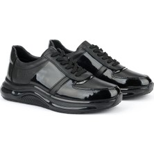 Ziya, Erkek Hakiki Deri Sneaker 161423Z74 Siyah