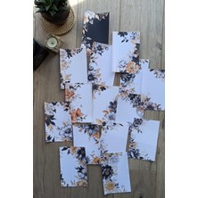 Kolbi Craft 15 Adet Eskitme Vintage Gül Scrapbook Kağıt Seti Bullet Journal Dekupaj Kağıdı