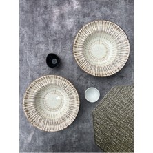 Rubi Porselen 2'li Makarna&salata Tabağı 25 cm Bone Porselen