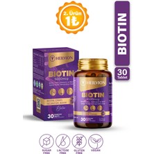 HEILVION Biotin 5.000 Mcg - Biotin, Çinko, Selenyum, Bakır Içeren Saç ve Tırnak Vitamini ( 30 Tablet )