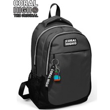 Coral High Üç Bölmeli Okul ve Günlük Kullanım Sırt Çantası