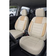 Nato Concept Seat Ibiza Hatchback 2012 Aracınıza Uyum Sağlayan Tam Takım Oto Koltuk Kılıfı - Violet Bej