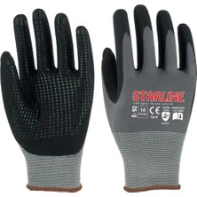 Starline E-92 Micro Köpük Puanlı Nitril Kaplamalı Iş Eldiveni Yüksek Tutuş ve Dayanıklılık