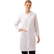 Kardelen İş Elbiseleri Cordata Kadın Beyaz Doktor Hemşire Laboratuvar Önlüğü Şık Dayanıklı ve Konforlu