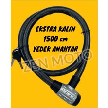 MotoRisk Çelik Halat Kilit 25X1500 Kilit