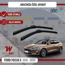 Wollmat Ford Focus 5 Silecek 2018 2024 Arası Silecek Takımı Araca Özel