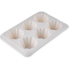 Crick Crack Crıck Crack Harmony 6'lı Dilimli Silikon Muffın Kalıbı 30 cm