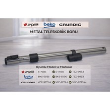 Arçelik Ile Uyumlu 9178010845 Elektrikli Süpürge Borusu Teleskopik Boru