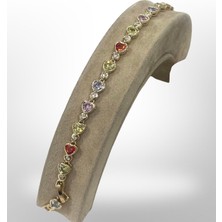 Versein Atelier Xuping  14K Kalpli Vıp Seri Renkli Zirkon Taşlı Bileklik