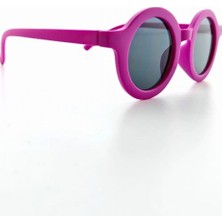 Marsilyan Kids Güneş Gözlüğü Fuşya Yuvarlak Çerçeve Uv 400 Korumalı Ce Belgeli Çocuk Güneş Gözlüğü