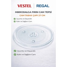 Beko Altus Grundig Mikrodalga Fırın Döner Cam Tabak 27CM Çapında Tırnaklı Tepsi Orijinal