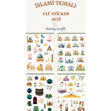Miray Craft 4 Sayfa Islami Temalı Sticker Seti (12×17 Cm)