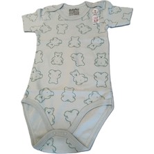 Bulut Anne ve Çocuk Kısa Kollu Bebek Çocuk %100 Pamuklu Çıtçıtlı Body Renkli Desenli Kız/erkek/unisex 3,5-6 Yaş
