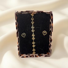 Ezgiarslanatalier Vıp Gold Kalpli Set