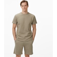 Nautica Erkek Bej Regular Fit T-Shirt V55318T.1FS