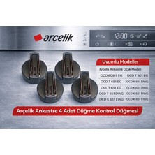 Ocak Düğme Krom   4 Adet 110246651