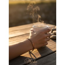 Medo E-Konsept Kadın Bakır Bileklik El Yapımı Örgü Modeli Şık Günlük Takı Hediyelik-Son 2 Adet