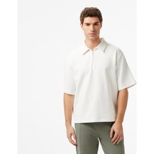 Nautica Erkek Ekru Regular Fit Polo Yaka T-Shirt K57355T.1MA
