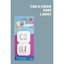 Nandy Home 1 Adet Tak - Çıkar Askı - 2kg Dayanıklı Askı