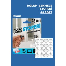 Nandy Home 48 Adet Dolap ve Çekmece Stoperi - 9mm