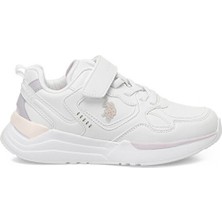 U.S. Polo Assn. INTER JR 6FX Beyaz Kız Çocuk Spor Ayakkabı