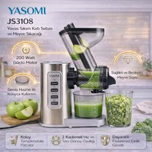 Yasomi Slow Juicer JS3108 Katı Sebze ve Meyve Sıkacağı