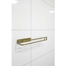 Edil Tasarım Metal Altın Renk Havlu Askısı,yapışkanlı,montaj/vidalama Gerektirmez