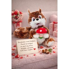 Nunu Peluş Sincap Oyuncak | Sevgililer Günü Hediyesi, Çocuk Uyku Arkadaşı, Dekoratif Peluş