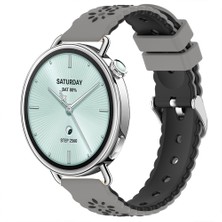 Sneezy Mi Watch S4 41MM Çiçek Desenli Yumuşak Silikon Kordon Şık ve Nefes Alabilen Spor Kordon