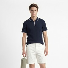Nautica Erkek Lacivert Regular Fit Polo Yaka T-Shirt K65345T.4NV