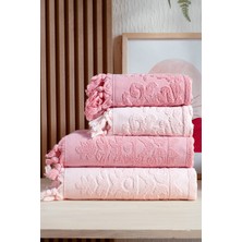 %100 Pamuk Bersay Tekstil Kumsal 4'lü Hamam Seti %100 Pamuk (2 Adet 70X140 Beden, 2 Adet 50X90 El, Yüz, Saç Havlu), 1250GR