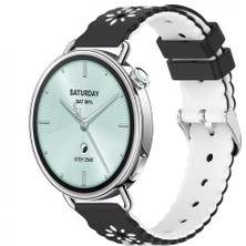 Sneezy Mi Watch S4 41MM Çiçek Desenli Yumuşak Silikon Kordon Şık ve Nefes Alabilen Spor Kordon