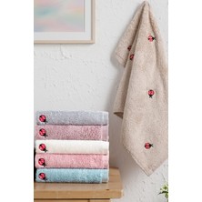 %100 Pamuk Bersay Tekstil Lina 6'lı 30X50, %100 Pamuk Bambu, Nakışlı Mutfak & El Havlu Seti – Yumuşak, Emici ve Dayanıklı