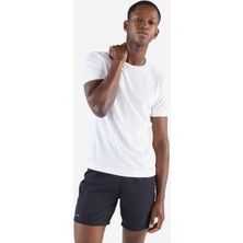 Decathlon Erkek Beyaz Nefes Alan Spor Tişörtü Kıprun Dry 100 - Koşu