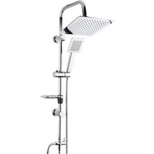 Femina Trendy Dubai Yeni Nesil Yağmurlama Etkili Krom Duş Robotu Seti - Fonksiyonel Tepe Duş Takımı