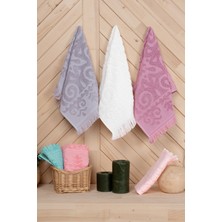 Bersay Tekstil Tuna 6'lı 30X50, %100 Pamuk, Saçaklı Mutfak & El Havlu Seti – Yumuşak, Emici, Estetik