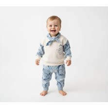 Pinomio Baby Erkek Bebek Dinozor Baskılı Takım