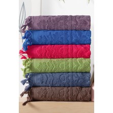 Bersay Tekstil Dark 6’lı Bağlamalı Lüks, Jakarlı, Çeyizlik, El ve Yüz Havlusu Seti 50X90 | Premium Kalite