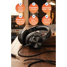 OneOdio A71m Hi-Res Yüksek Çözünürlüklü Kulak Üstü Mikrofonlu Kulaklık (SİYAH)