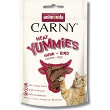 Indispensablely Animonda Carny Meat Tavuk ve Sığır Etli Yetişkin Kedi Ödül Maması 1 Adet 50 gr