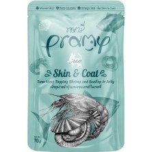 Indispensablely Pramy Jöle Içinde Karidesli Deniz Taraklı ve Ton Balıklı Pouch Yetişkin Konserve Kedi Maması 1 Adet