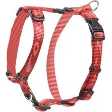 Indispensablely Rogz Alpinist Tuig Dokuma Köpek Göğüs Tasması Kırmızı Medium 1.6X32-52 cm