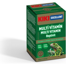 Indispensablely Kiki Excellent Multi Vitamin Reptivit Sürüngenler ve Amfibiler Için Toz Mineral 100 gr