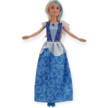 Azrlya Prenses Bebek 30 cm - 66774 -1 - Mavi (Lisinya)