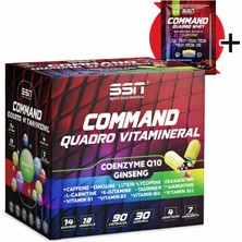 SSN Sports Style Nutrition Ssn Command Quadro Vitamineral Coenzym Q10 Ginseng C Vitamini Multivitamin 90 Kapsül